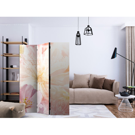 Paravan Romantic Message [Room Dividers] 135 cm x 172 cm-01