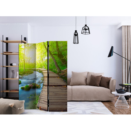 Paravan Green Forest [Room Dividers] 135 cm x 172 cm-01