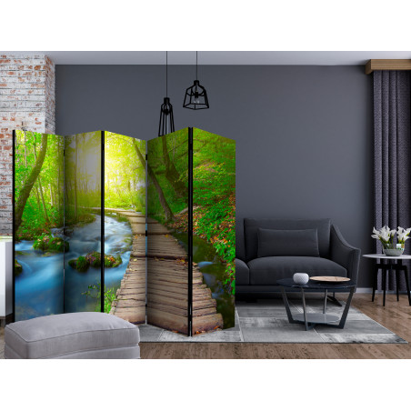 Paravan Green Forest Ii [Room Dividers] 225 cm x 172 cm-01