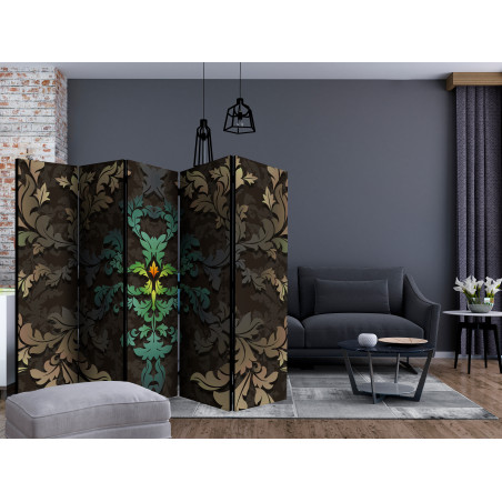 Paravan Dancing Leaves Ii [Room Dividers] 225 cm x 172 cm-01