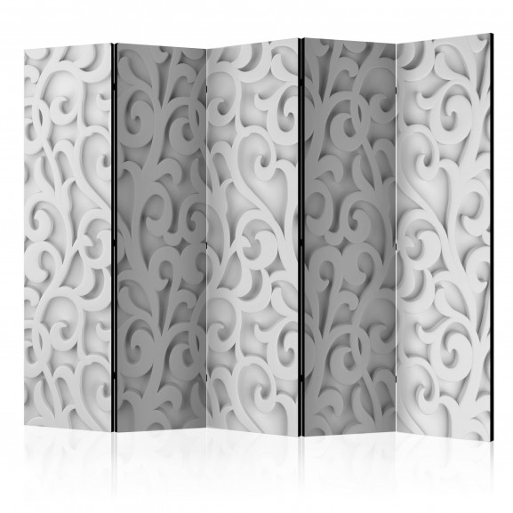 Paravan White Ornament Ii [Room Dividers] 225 cm x 172 cm