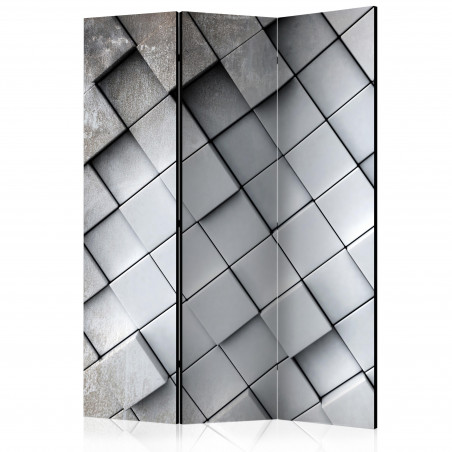 Paravan Gray Background 3D [Room Dividers] 135 cm x 172 cm-01