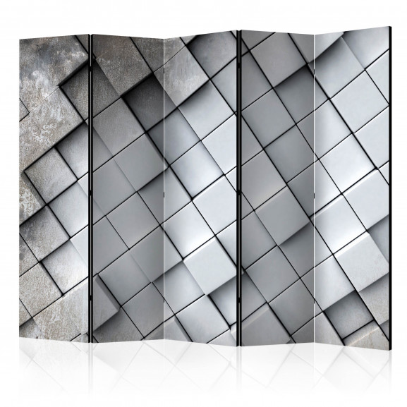 Paravan Gray Background 3D Ii [Room Dividers] 225 cm x 172 cm
