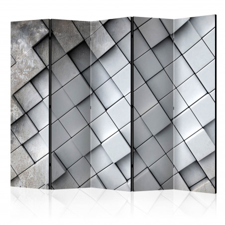 Paravan Gray Background 3D Ii [Room Dividers] 225 cm x 172 cm-01