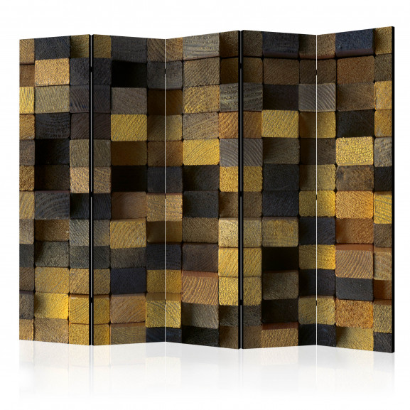 Paravan Wooden Cubes Ii [Room Dividers] 225 cm x 172 cm