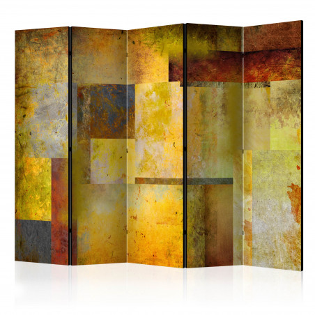 Paravan Orange Hue Of Art Expression Ii [Room Dividers] 225 cm x 172 cm-01