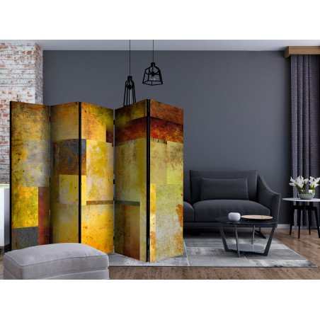 Paravan Orange Hue Of Art Expression Ii [Room Dividers] 225 cm x 172 cm-01