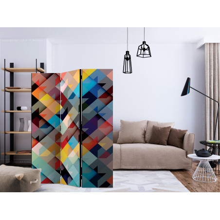 Paravan Colour Patchwork [Room Dividers] 135 cm x 172 cm-01