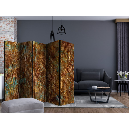 Paravan Gold Of Atlantis Ii [Room Dividers] 225 cm x 172 cm-01