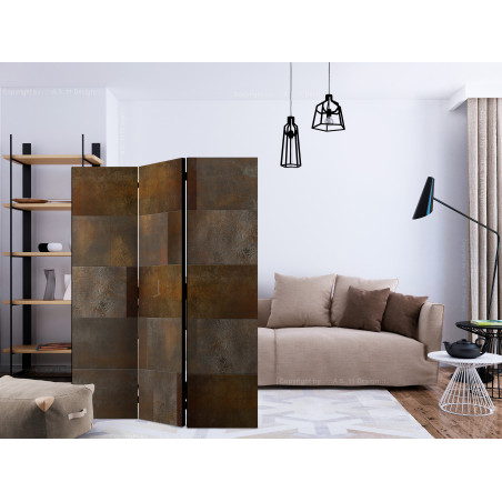 Paravan Golden Cascade [Room Dividers] 135 cm x 172 cm-01