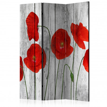 Paravan Tale Of Red Poppies [Room Dividers] 135 cm x 172 cm-01