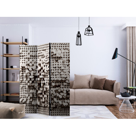 Paravan White Fortress [Room Dividers] 135 cm x 172 cm-01