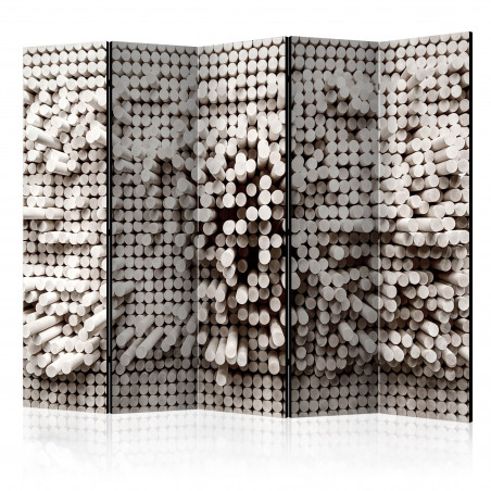 Paravan White Fortress Ii [Room Dividers] 225 cm x 172 cm-01