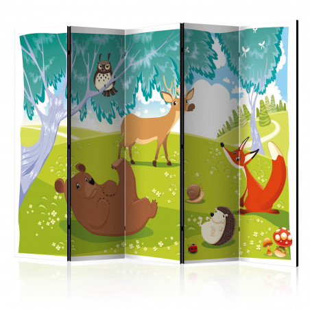 Paravan Funny Animals Ii [Room Dividers] 225 cm x 172 cm-01