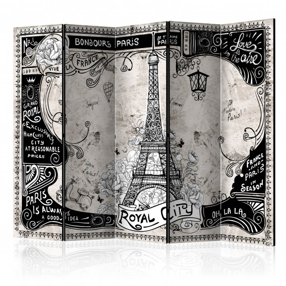 Paravan Bonjour Paris Ii [Room Dividers] 225 cm x 172 cm