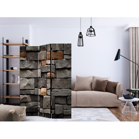 Paravan Stony Stronghold [Room Dividers] 135 cm x 172 cm-01