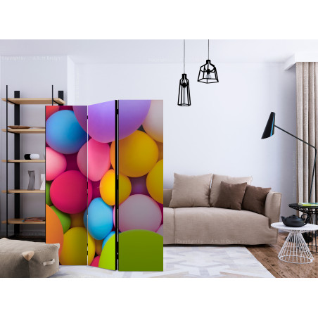 Paravan Colourful Balls [Room Dividers] 135 cm x 172 cm-01