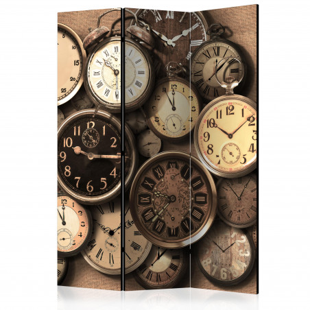 Paravan Old Clocks [Room Dividers] 135 cm x 172 cm-01
