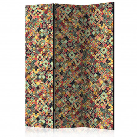 Paravan Rainbow Mosaic [Room Dividers] 135 cm x 172 cm-01