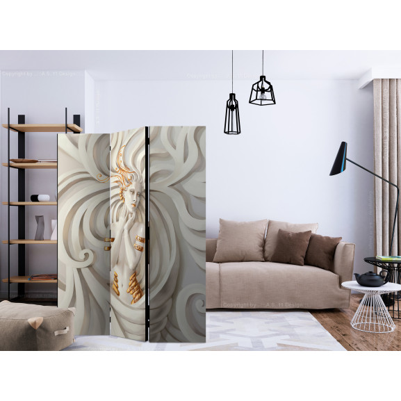 Paravan goddess in gold [room dividers] 135 cm x 172 cm