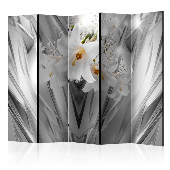 Paravan Steel Lilies Ii [Room Dividers] 225 cm x 172 cm