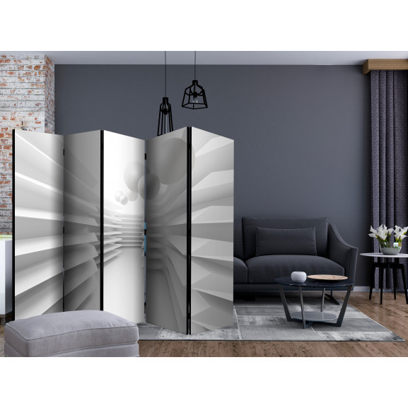 Paravan White Maze Ii [Room Dividers] 225 cm x 172 cm Artgeist imagine antiquemob.ro