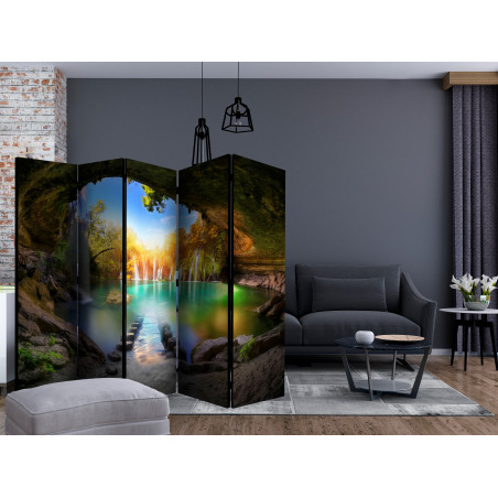 Paravan Turquoise Lake Ii [Room Dividers] 225 cm x 172 cm-01