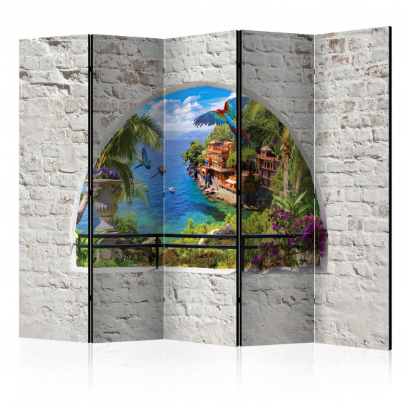 Paravan Window In Paradise Ii [Room Dividers] 225 cm x 172 cm