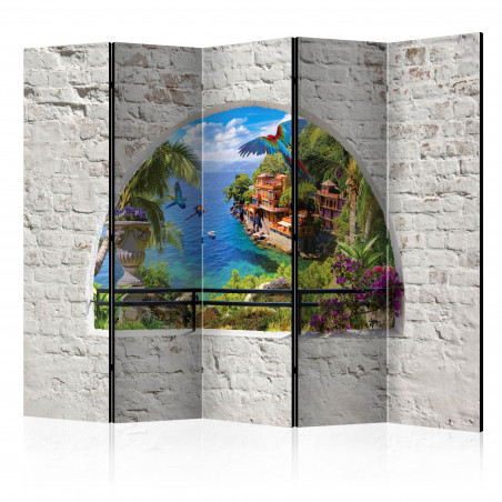 Paravan Window In Paradise Ii [Room Dividers] 225 cm x 172 cm-01