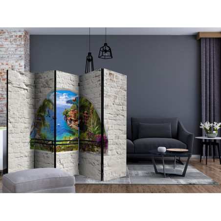 Paravan Window In Paradise Ii [Room Dividers] 225 cm x 172 cm-01