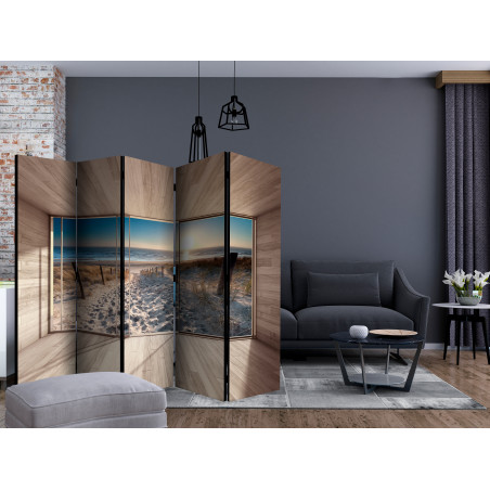 Paravan Modern Lounge: By The Sea Ii [Room Dividers] 225 cm x 172 cm-01