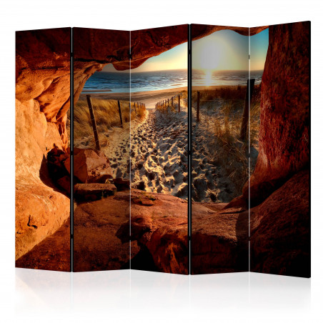 Paravan Cave: Beautiful Beach Ii [Room Dividers] 225 cm x 172 cm-01