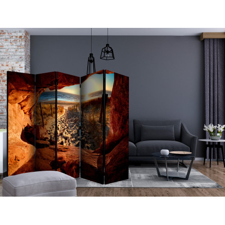 Paravan Cave: Beautiful Beach Ii [Room Dividers] 225 cm x 172 cm-01