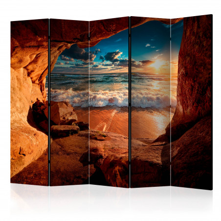 Paravan Cave: Beach Ii [Room Dividers] 225 cm x 172 cm-01