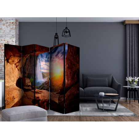 Paravan Cave: Seljalandsfoss Waterfall Ii [Room Dividers] 225 cm x 172 cm-01