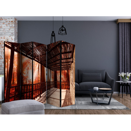 Paravan Nature: Forest Terrace Ii [Room Dividers] 225 cm x 172 cm-01