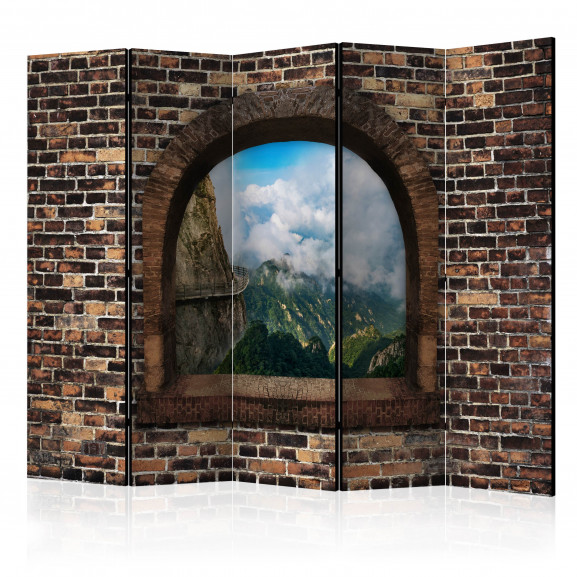 Paravan Stony Window: Mountains Ii [Room Dividers] 225 cm x 172 cm