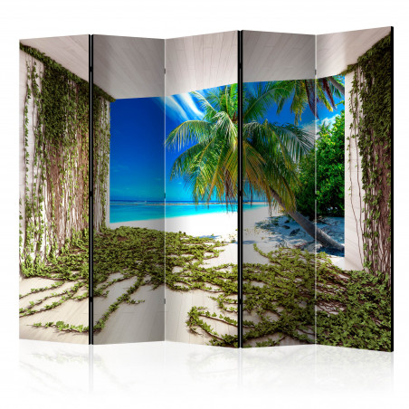 Paravan Beach And Ivy Ii [Room Dividers] 225 cm x 172 cm-01