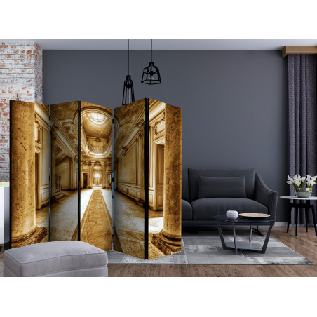 Paravan Mystery Marble Sepia Ii [Room Dividers] 225 cm x 172 cm-01
