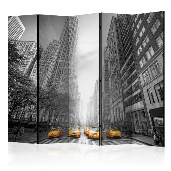 Paravan New York Yellow Taxis Ii [Room Dividers] 225 cm x 172 cm