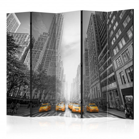 Paravan New York Yellow Taxis Ii [Room Dividers] 225 cm x 172 cm-01