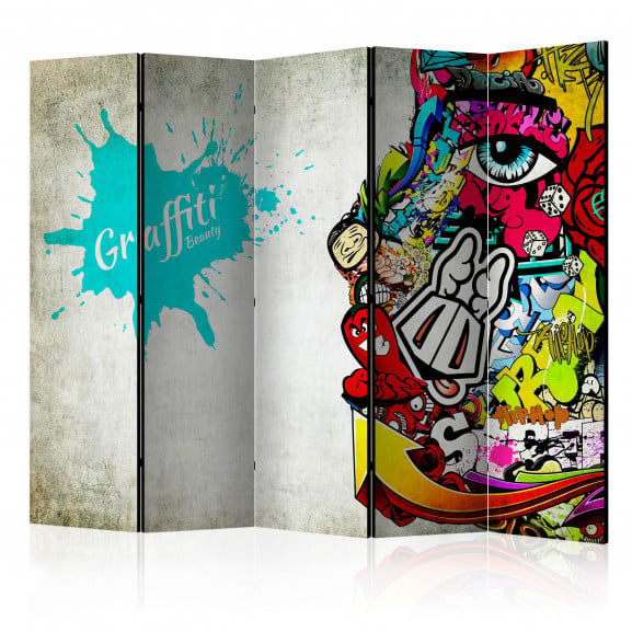 Paravan Graffiti Beauty Ii [Room Dividers] 225 cm x 172 cm