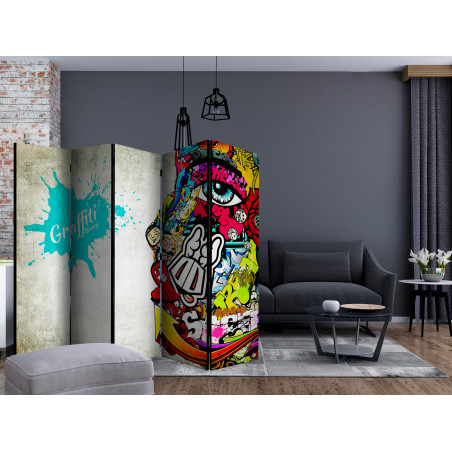 Paravan Graffiti Beauty Ii [Room Dividers] 225 cm x 172 cm-01