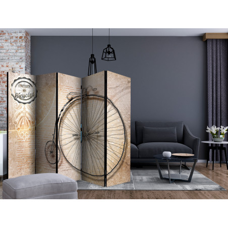 Paravan Vintage Bicycles Sepia Ii [Room Dividers] 225 cm x 172 cm-01