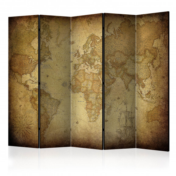 Paravan Old Map Ii [Room Dividers] 225 cm x 172 cm