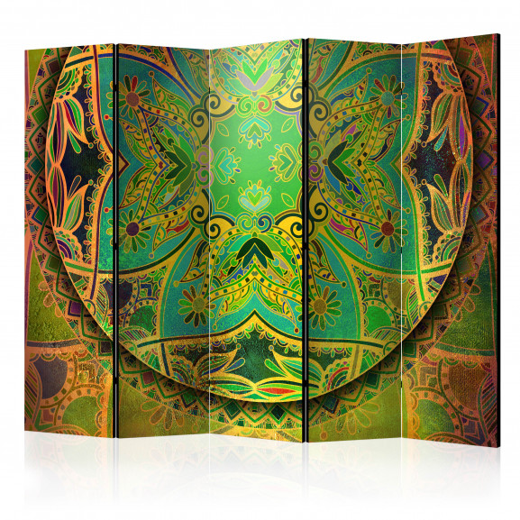 Paravan Mandala: Emerald Fantasy Ii [Room Dividers] 225 cm x 172 cm