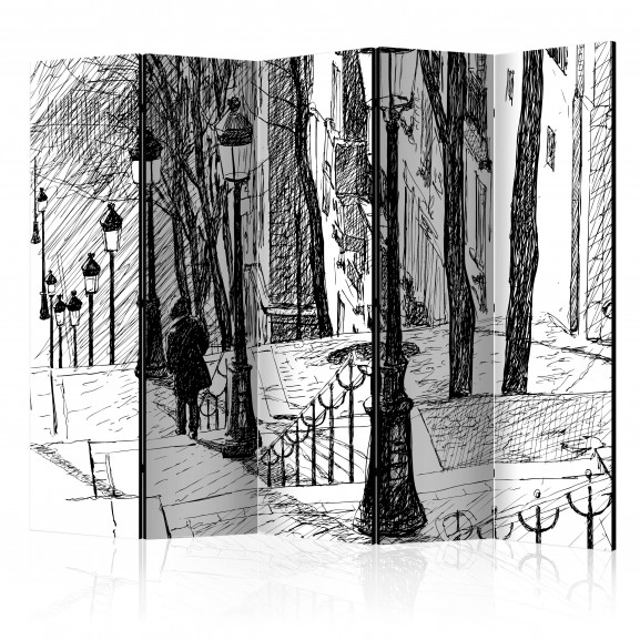 Paravan Stairs Montmartre Ii [Room Dividers] 225 cm x 172 cm