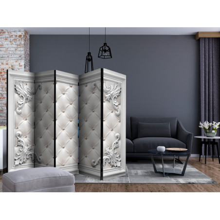 Paravan Quilted Leather Ii [Room Dividers] 225 cm x 172 cm-01