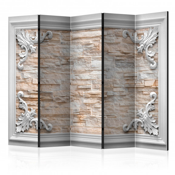 Paravan Brick In The Frame (Orange) Ii [Room Dividers] 225 cm x 172 cm