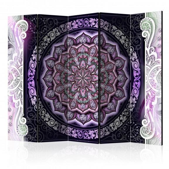 Paravan Round Stained Glass (Violet) Ii [Room Dividers] 225 cm x 172 cm